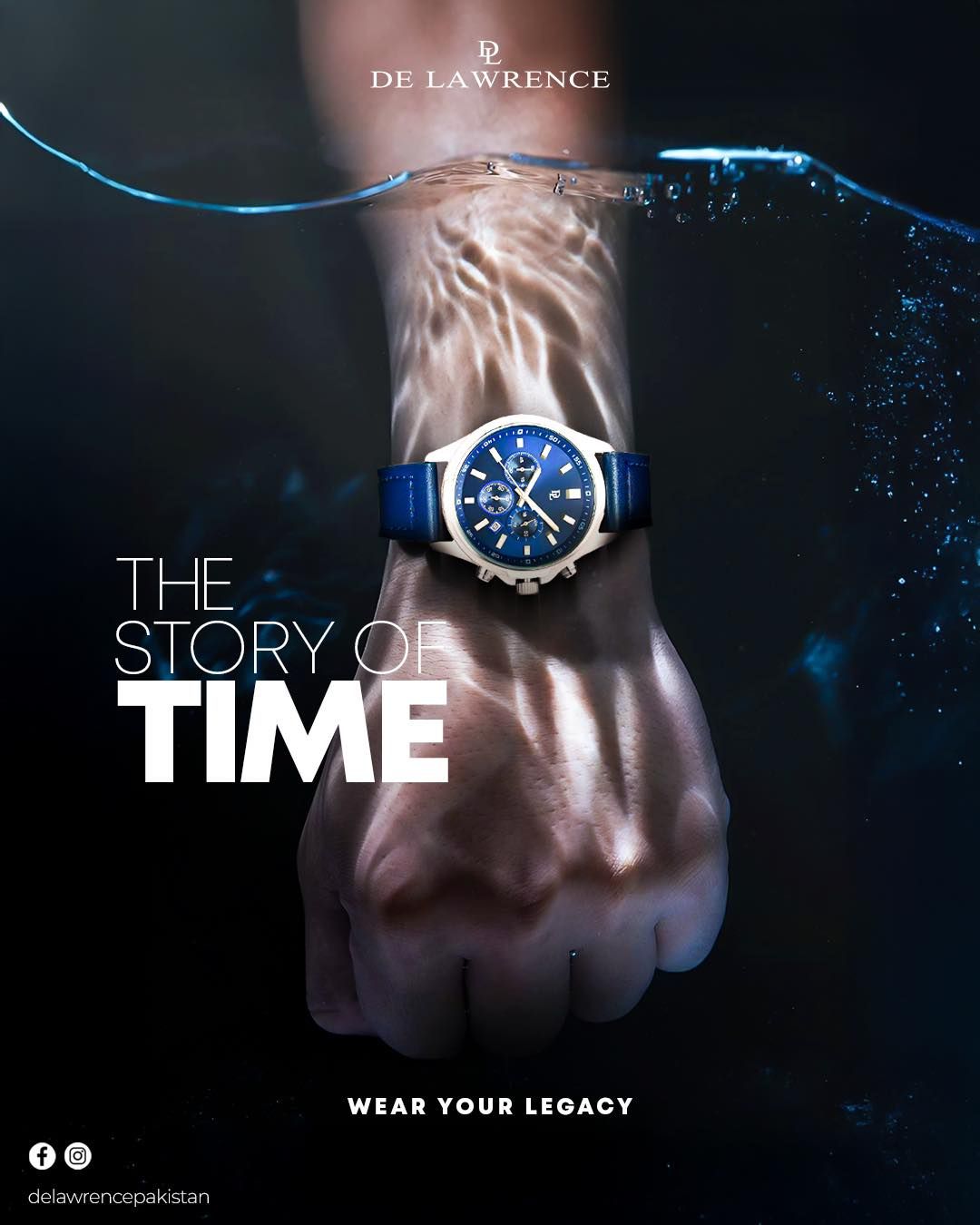 Before – static cracked phone ad